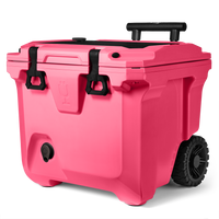 Neon Pink BruTank 35-Quart Rolling CoolerBruTank 35-Quart Rolling Cooler